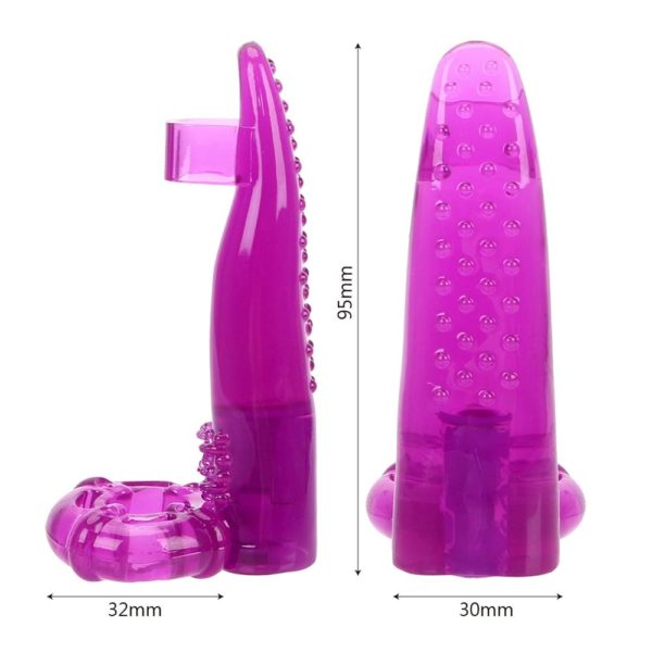 Anillo vibrador de pene con forma de lengua :P - Imagen 2