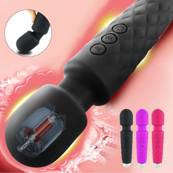 Potente vibrador femenino USB, estimulador punto G